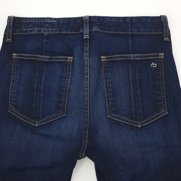 Rag & Bone Denny Jeans with Frayed Hem in Warsaw 2 - Picture 11 of 13